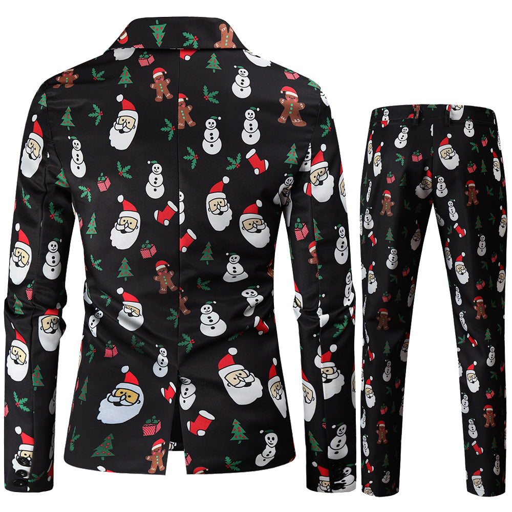 Men's Christmas Printed Suit #2TZ46 - Suits | Multicolour / M