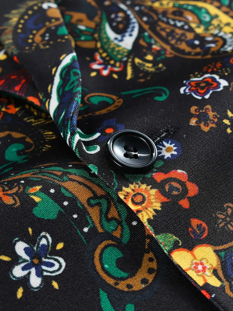 Men's Colorful Print Suit #25061130 - Suits | Multicolour / XS