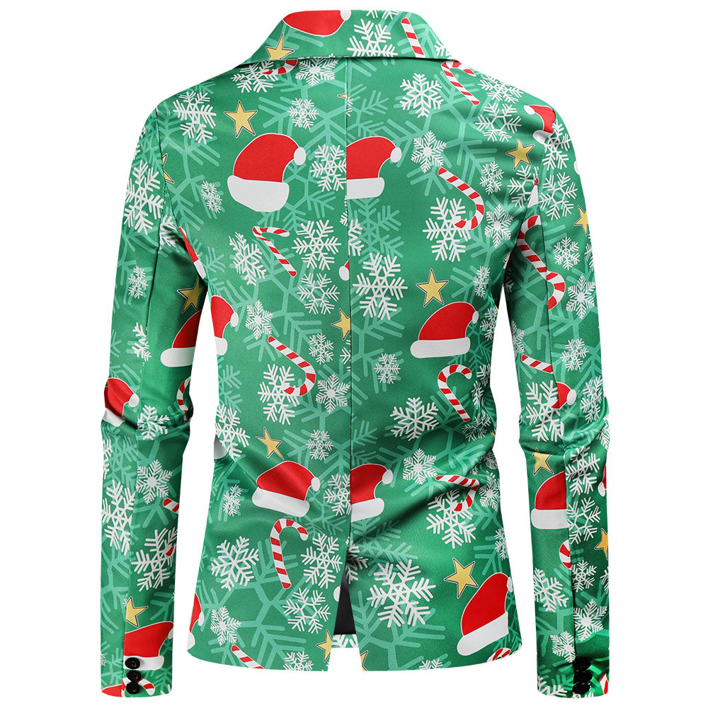 Men's Christmas Printed Suit #2TZ53 - Suits | Multicolour / M