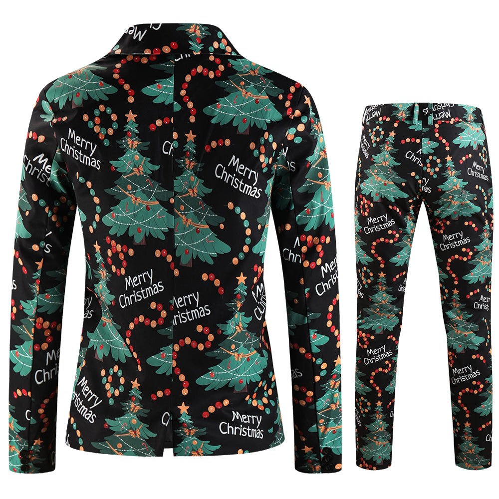 Men's Christmas Printed Suit #2TZ658 - Suits | Multicolour / M
