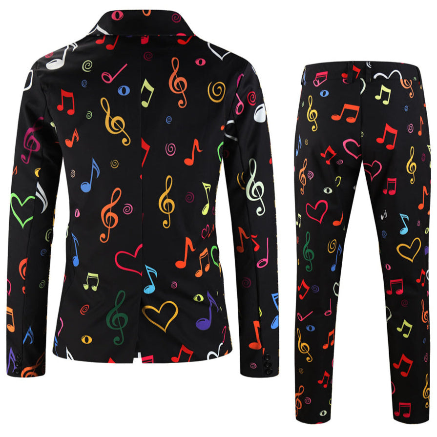 Men's Colorful Printed Suit #2TZ-XX1135 - Suits | Multicolour / M