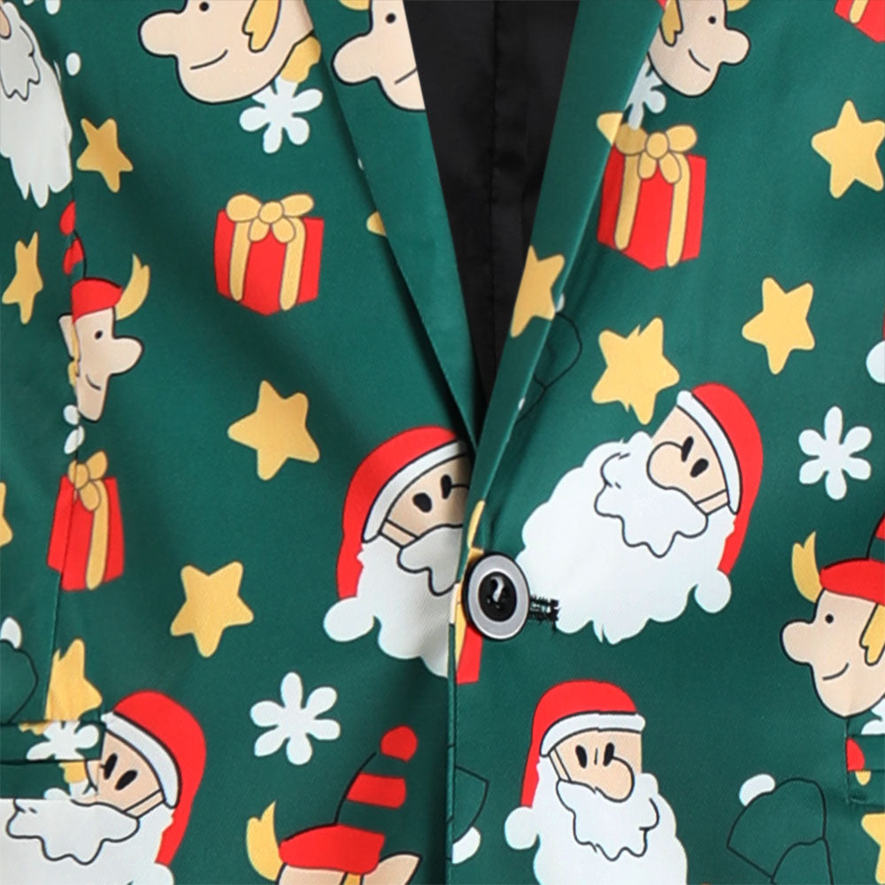 Men's Christmas Three-Piece Suit #3TZMK637 - Suits | Multicolour / M