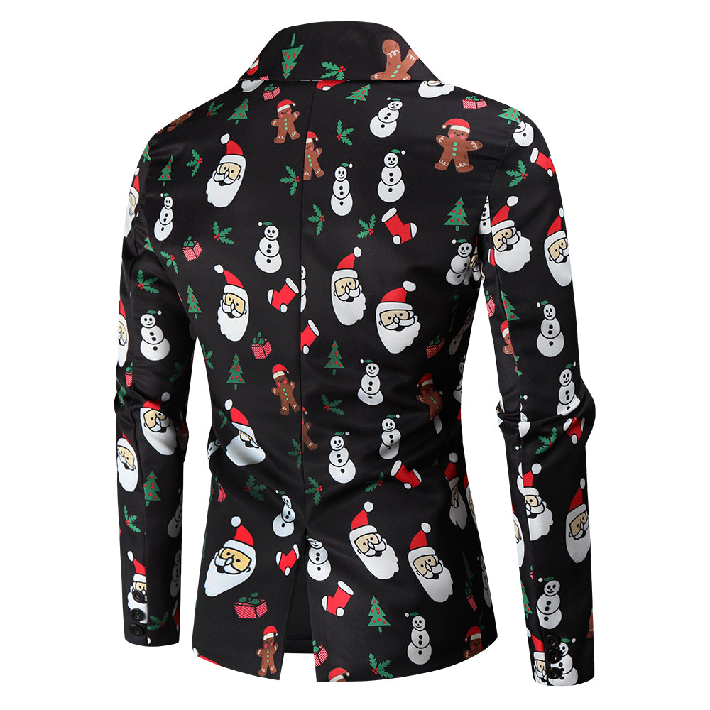 Men's Printed Three Piece Suit #3TZMK46 - Suits | Multicolour / M