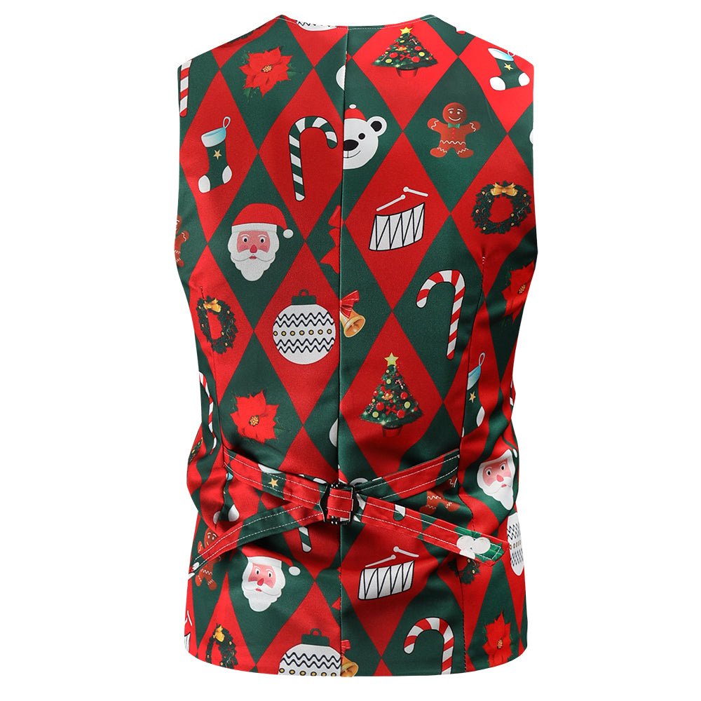 Men's Christmas Three Piece Suit #3TZMK47 - Suits | Multicolour / M