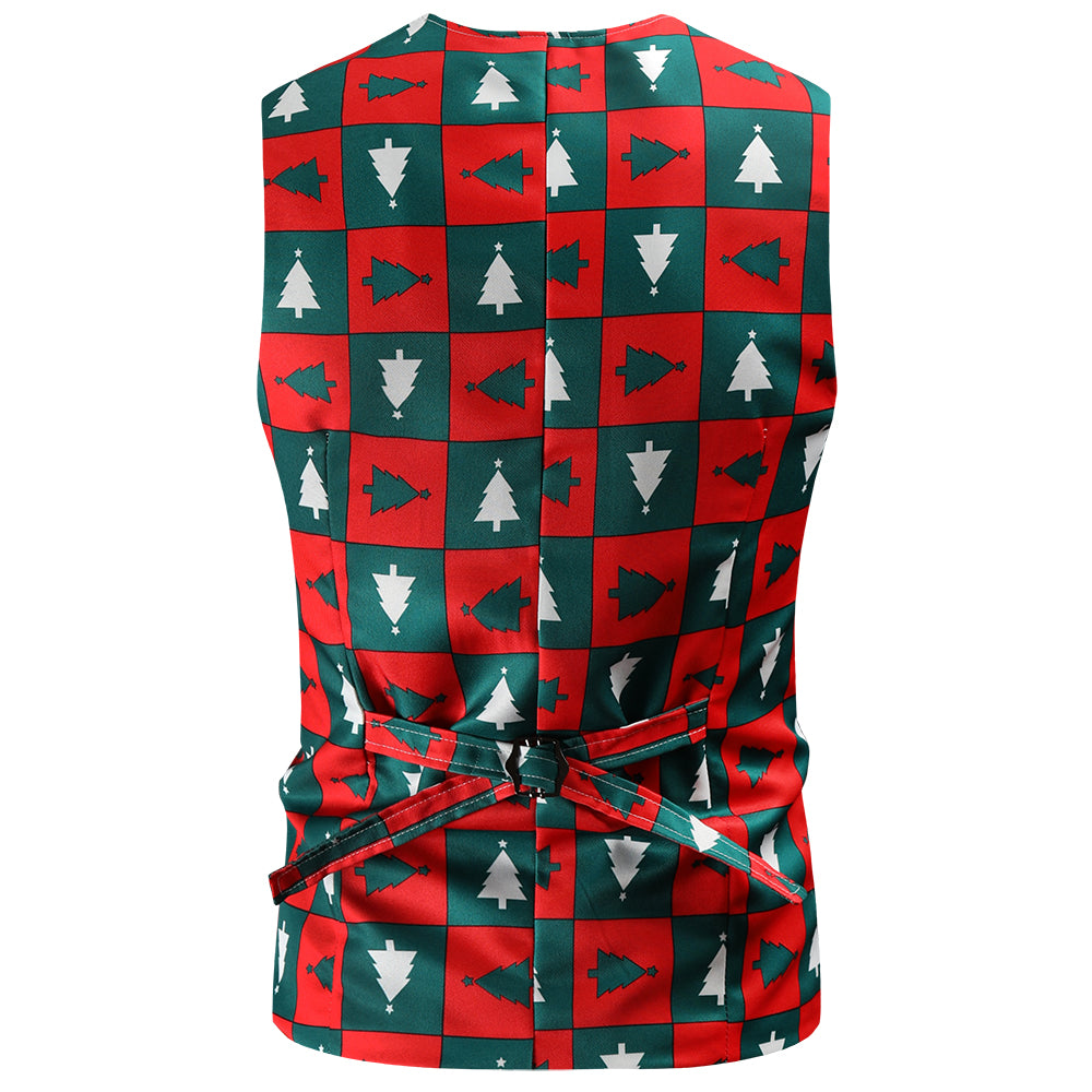 Men's Christmas Three-Piece Suit #3TZMK43 - Suits | Multicolour / M