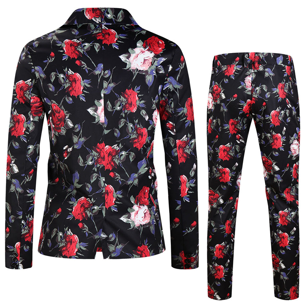 Men's Floral Print Suit #2TZ180 - Suits | Multicolour / M