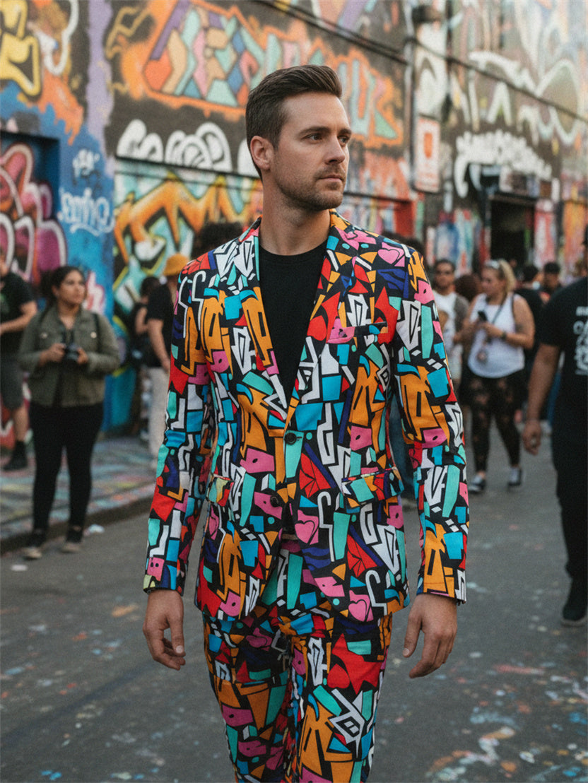 Urban Graffiti Suit Set