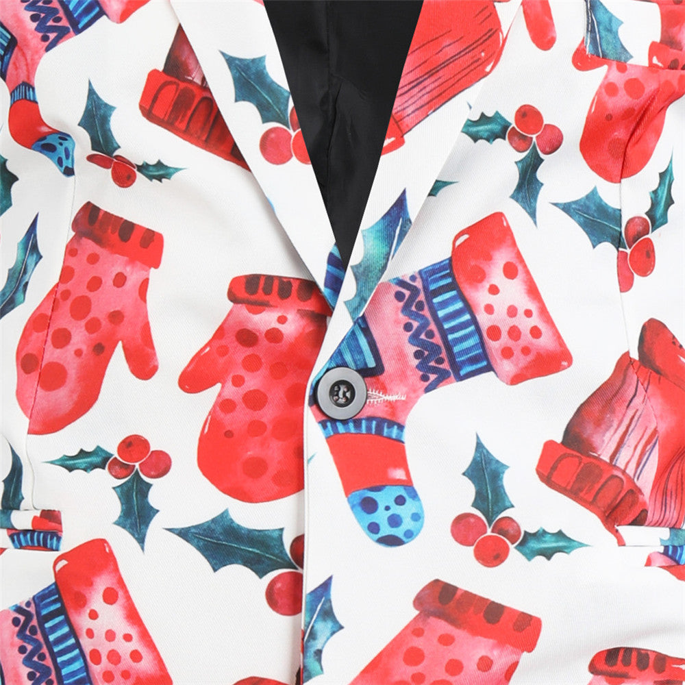 Men's Stylish Printed Blazer #X30 - Blazers | Multicolour / M