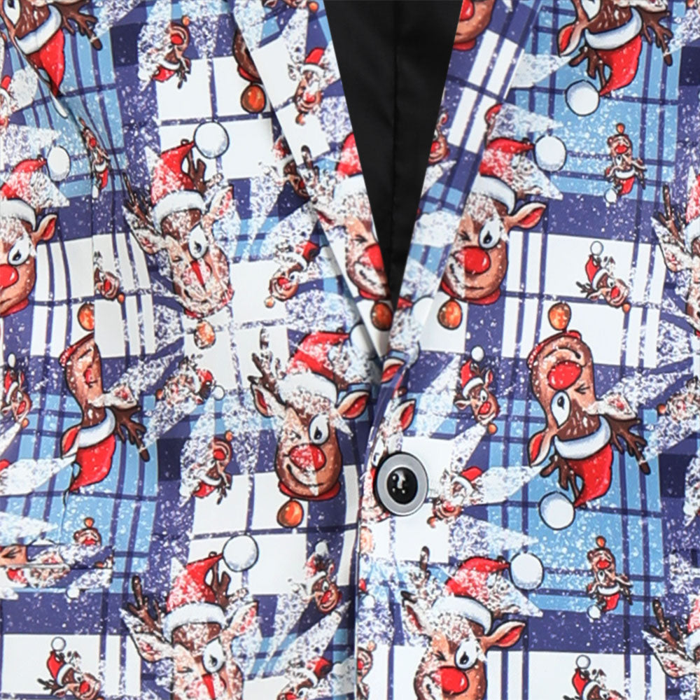 Men's Stylish Printed Suit #2TZ641 - Suits | Multicolour / M