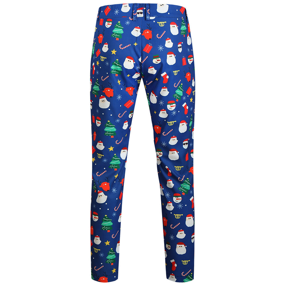 Men's Christmas Printed Suit #2TZ639 - Suits | Blue / M