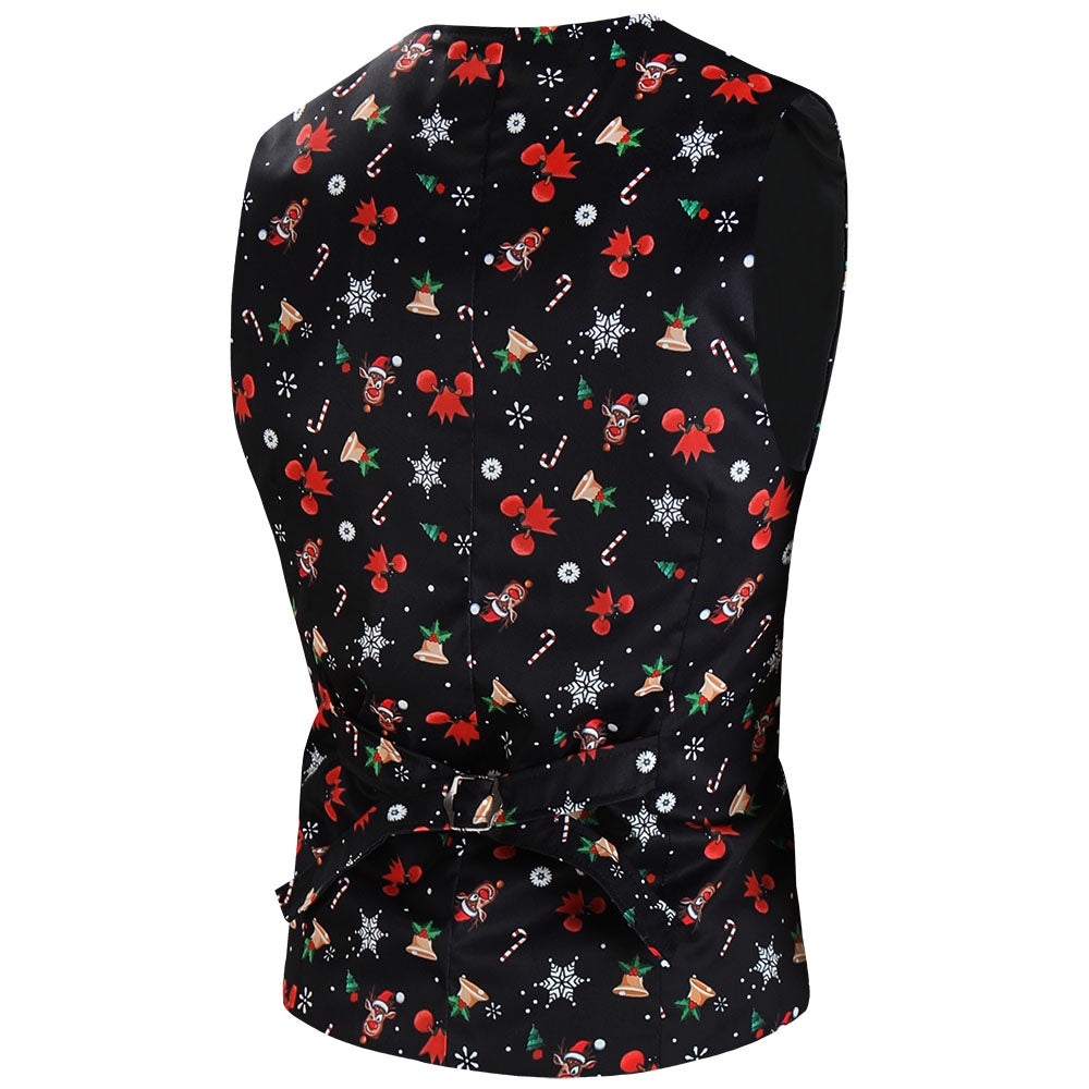 Men's Christmas Printed Vest Suit #2TZMK634 - Suits | Multicolour / M