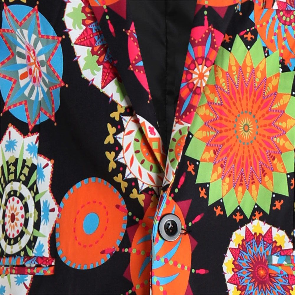 Men’s Colorful Floral Blazer #X1211 - Blazers | Multicolour / M