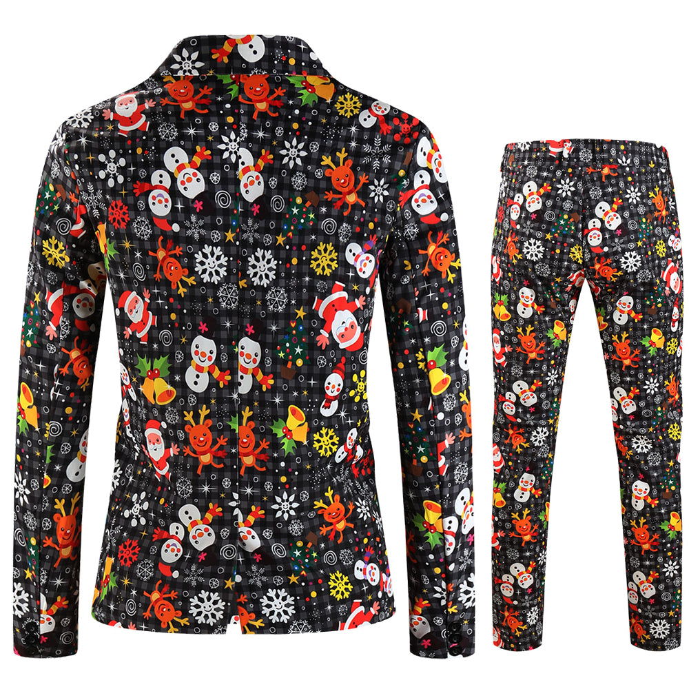 Men's Christmas Printed Suit #2TZ660 - Suits | Multicolour / M