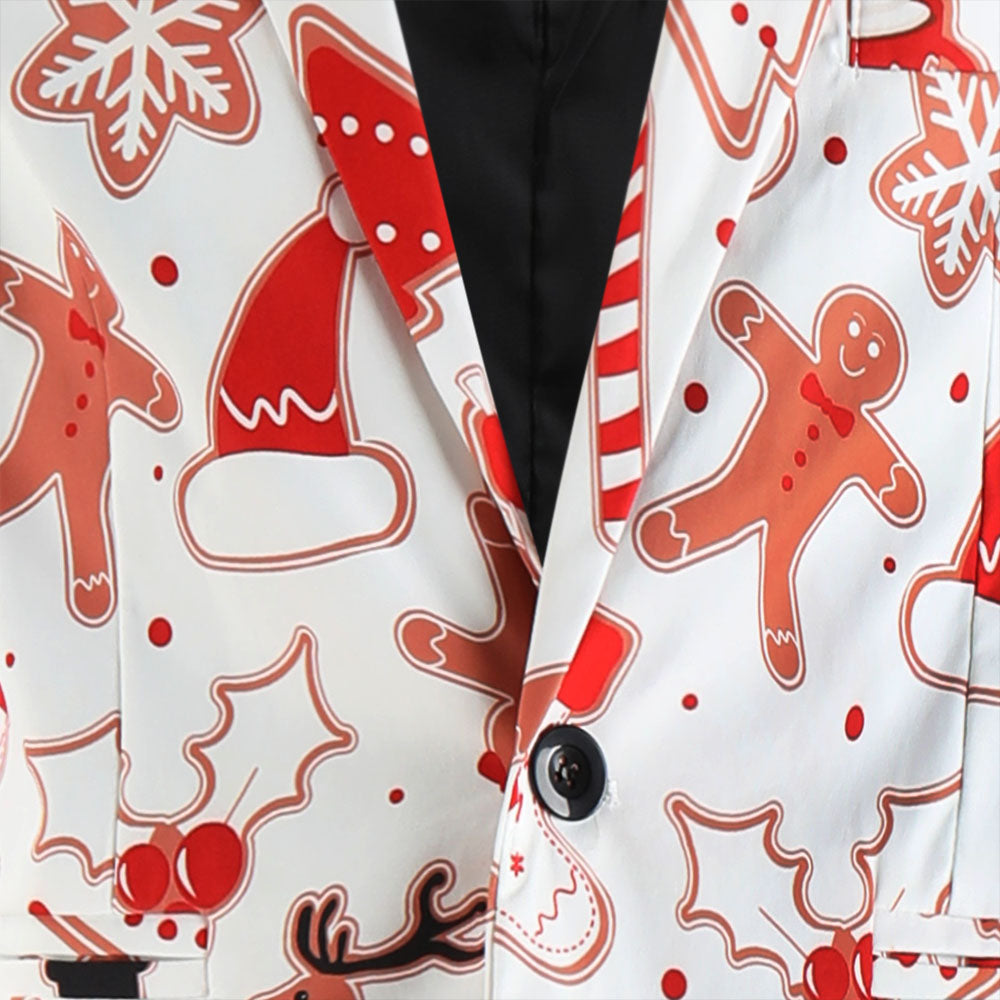 Men's Christmas Three Piece Suit #3TZMK654 - Suits | Multicolour / M