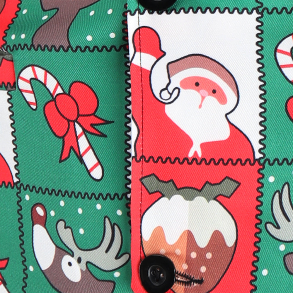 Men's Christmas Print Vest Suit #2TZMK37 - Suits | Multicolour / M