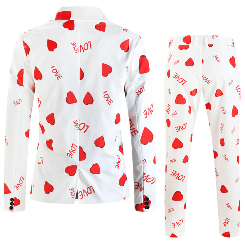 Men's Romantic Printed Suit #2TZ-XX241 - Suits | Multicolour / M