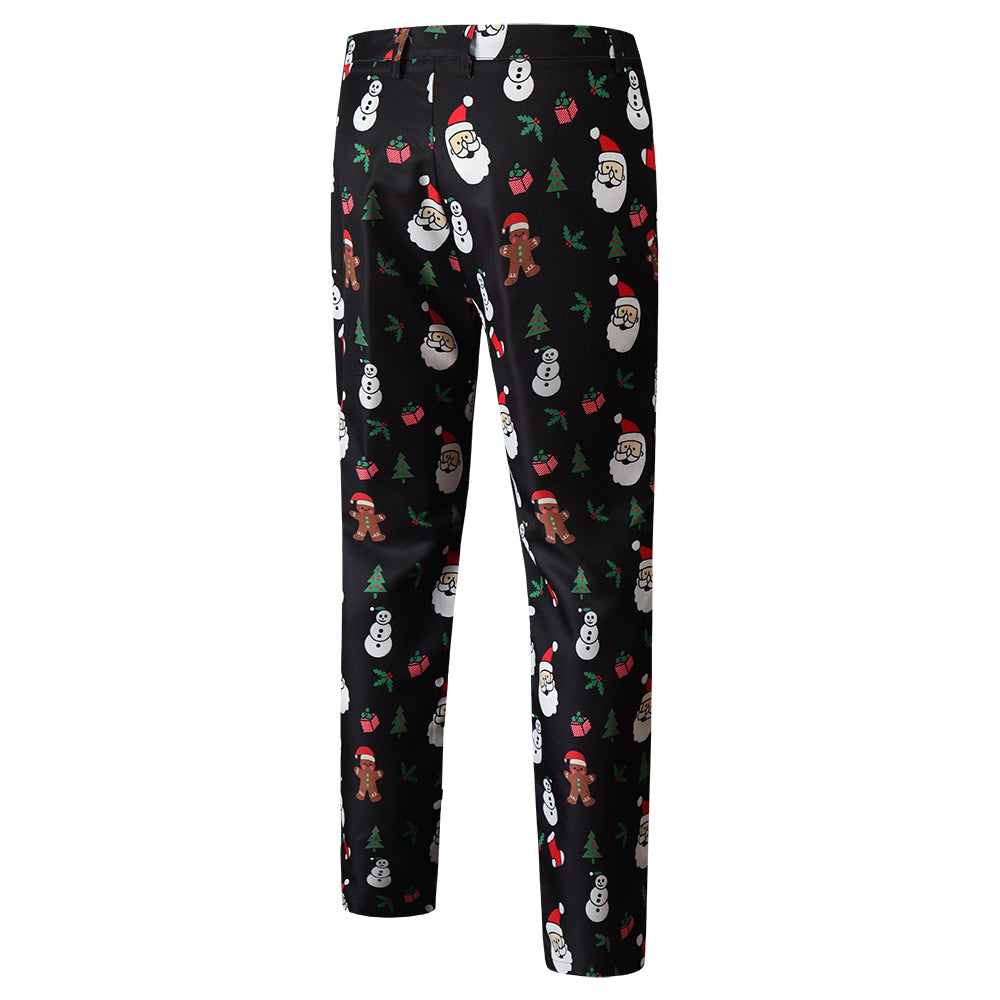 Men's Christmas Printed Vest Suit #2TZMK46 - Suits | Multicolour / M