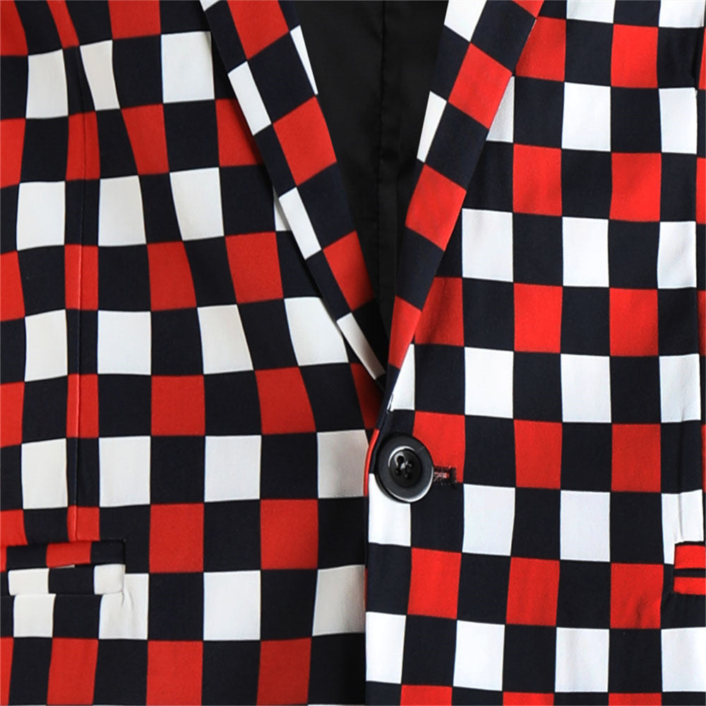 Men's Vintage Check Blazer #X6103 - Blazers | Multicolour / M