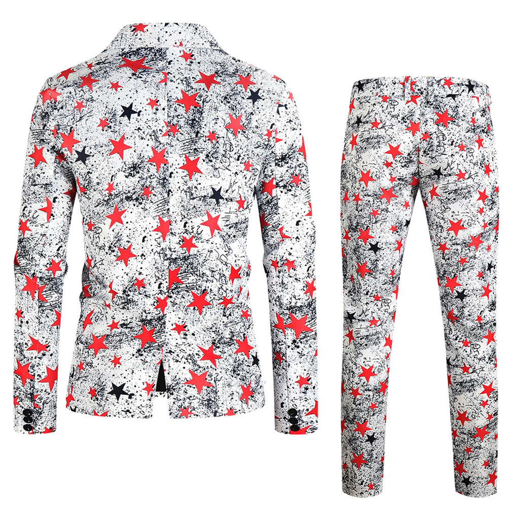 Men's Star Trendy Suit #2TZ157 - Suits | Multicolour / M