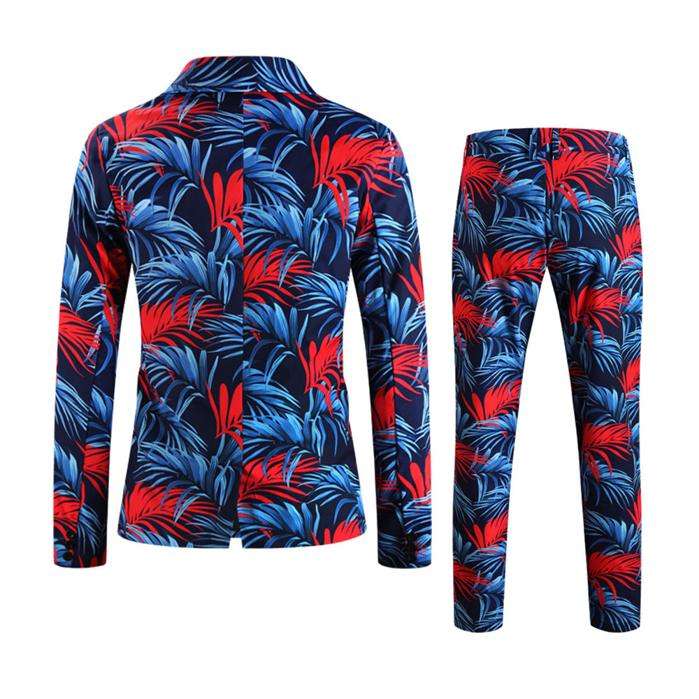 Men's Print Suit #2TZ2504 - Suits | Multicolour / M