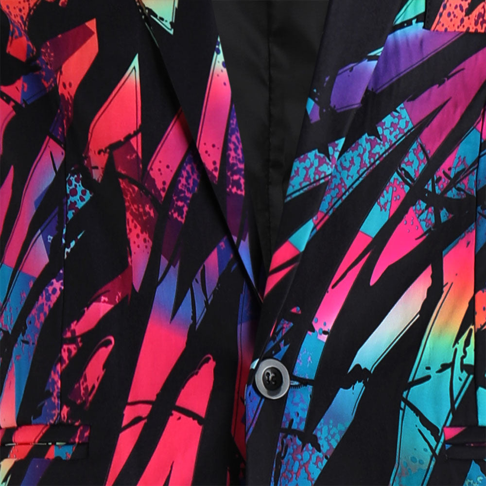 Men's Multicolor Print Blazer #X1212 - Blazers | Multicolour / M