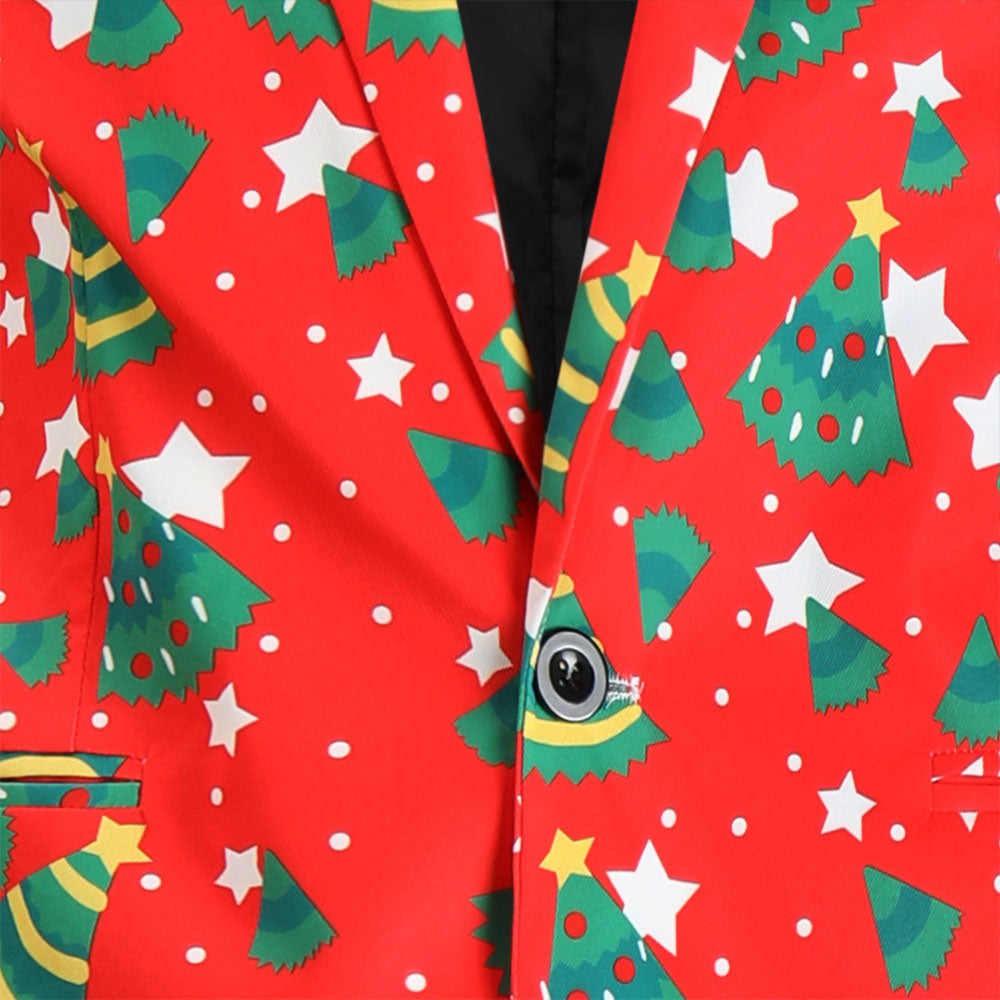 Men's Christmas Print Blazer #X640 - Blazers | Multicolour / M
