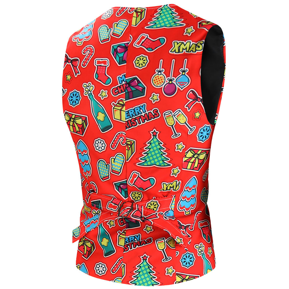 Men's Christmas Three-Piece Suit #3TZMK636 - Suits | Multicolour / M