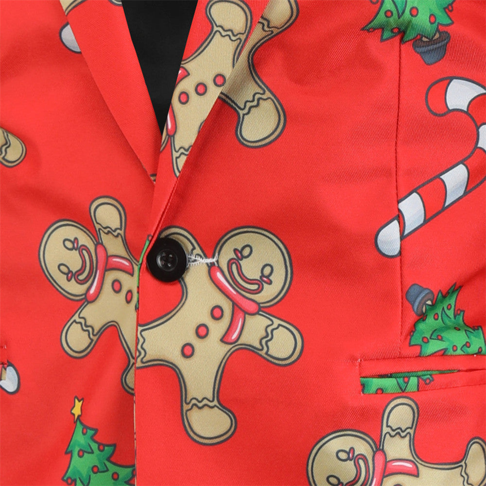 Men's Santa Style Suit #2TZ26 - Suits | Red / M