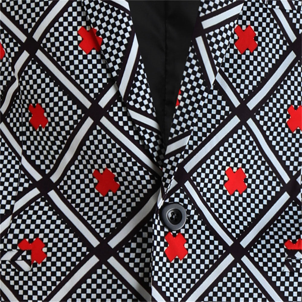 Men’s Elegant Pattern Blazer #X329 - Blazers | Multicolour / M