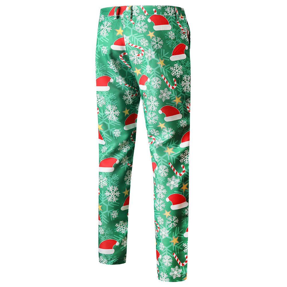 Men's Christmas Three Piece Suit #3TZMK53 - Suits | Multicolour / M