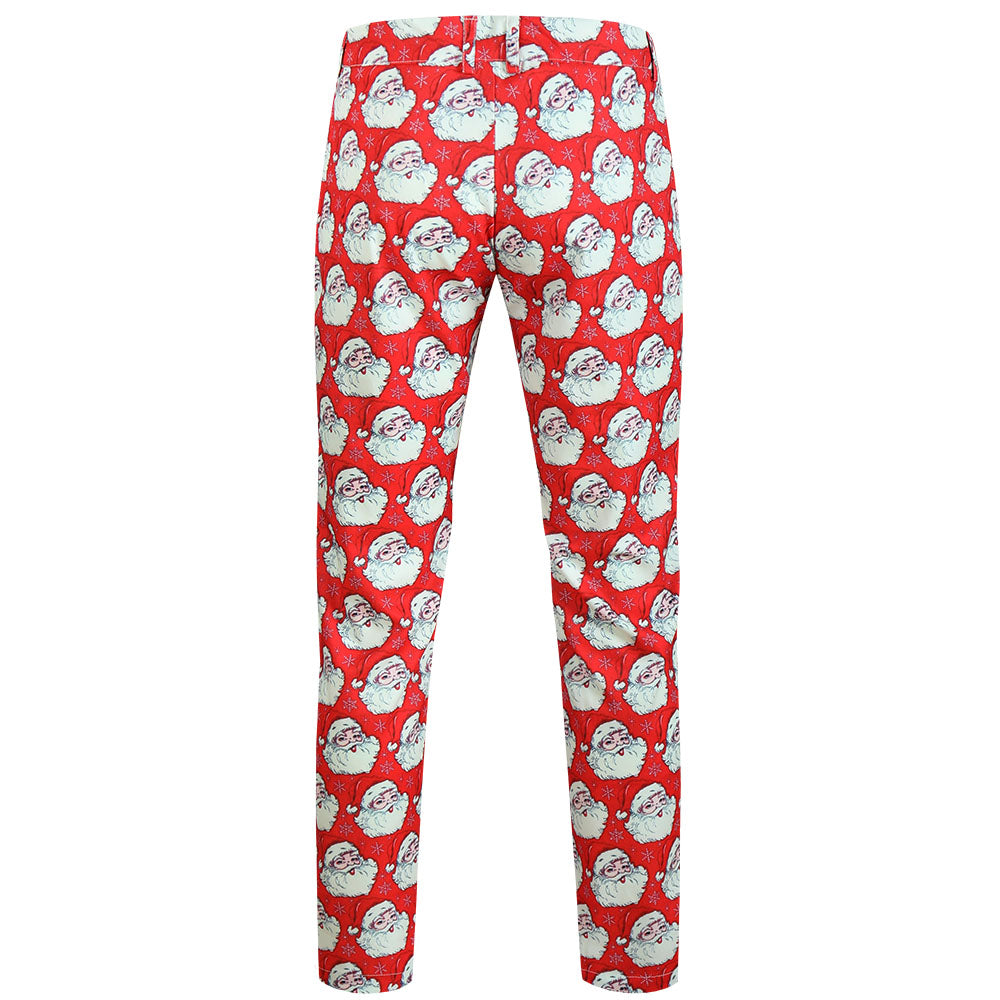 Men's Christmas Printed Suit #2TZ643 - Suits | Red / M
