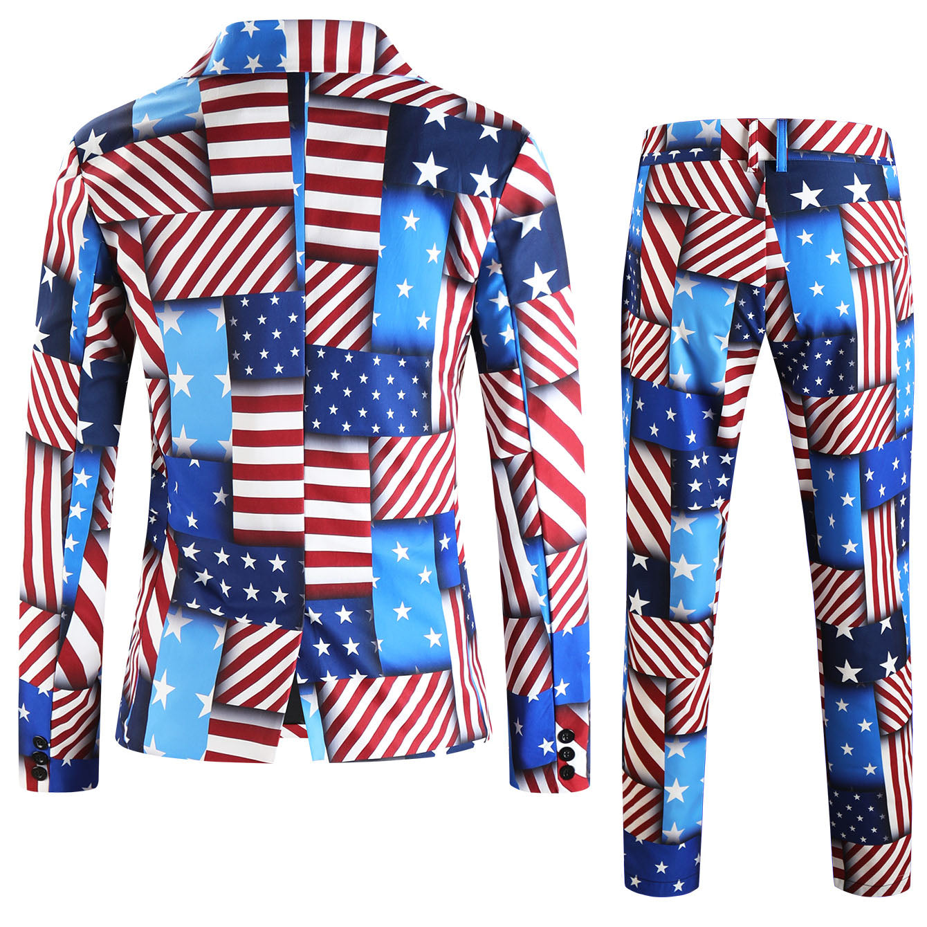 Men's Print Suit #2TZ2524 - | Multicolour / M