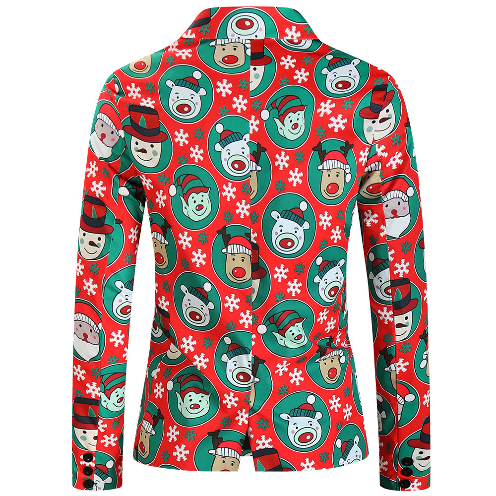 Men's Christmas Printed Suit #2TZ638 - Suits | Multicolour / M