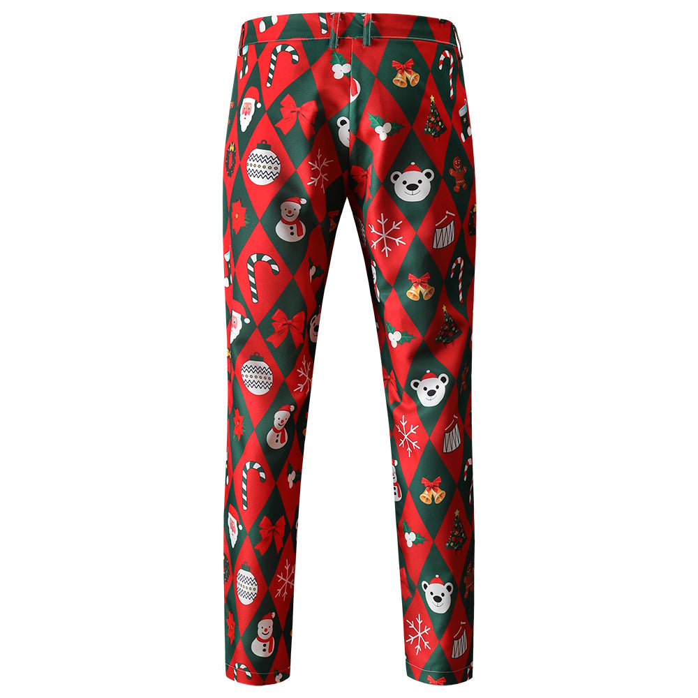Men's Christmas Printed Suit #2TZ47 - Suits | Multicolour / M
