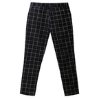 Men's Elegant Plaid Pants #XK6001 - Pants | White / S