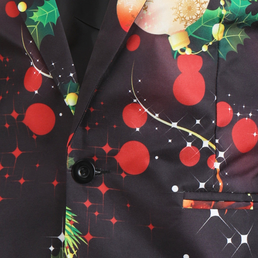 Men's Printed Three Piece Suit #3TZMK28 - Suits | Multicolour / M