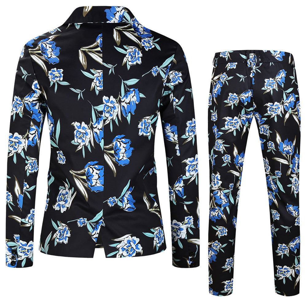 Men's Floral Print Elegant Suit #2TZ182 - Suits | Multicolour / M