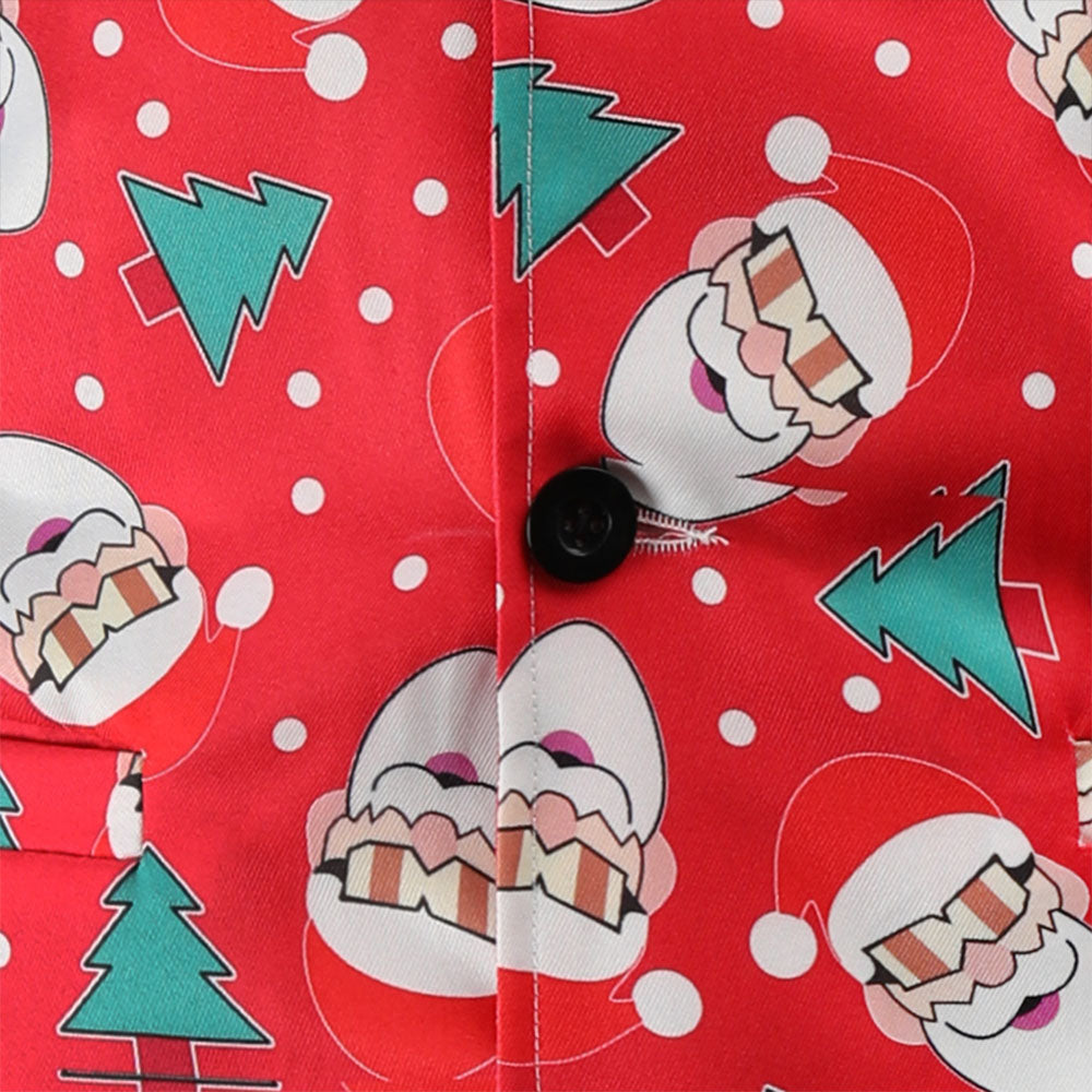 Men's Christmas Print Vest #MJ54 - Vests | Multicolour / M