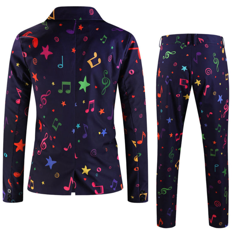 Men's Printed Suit #2TZ-XX1131 - Suits | Multicolour / M