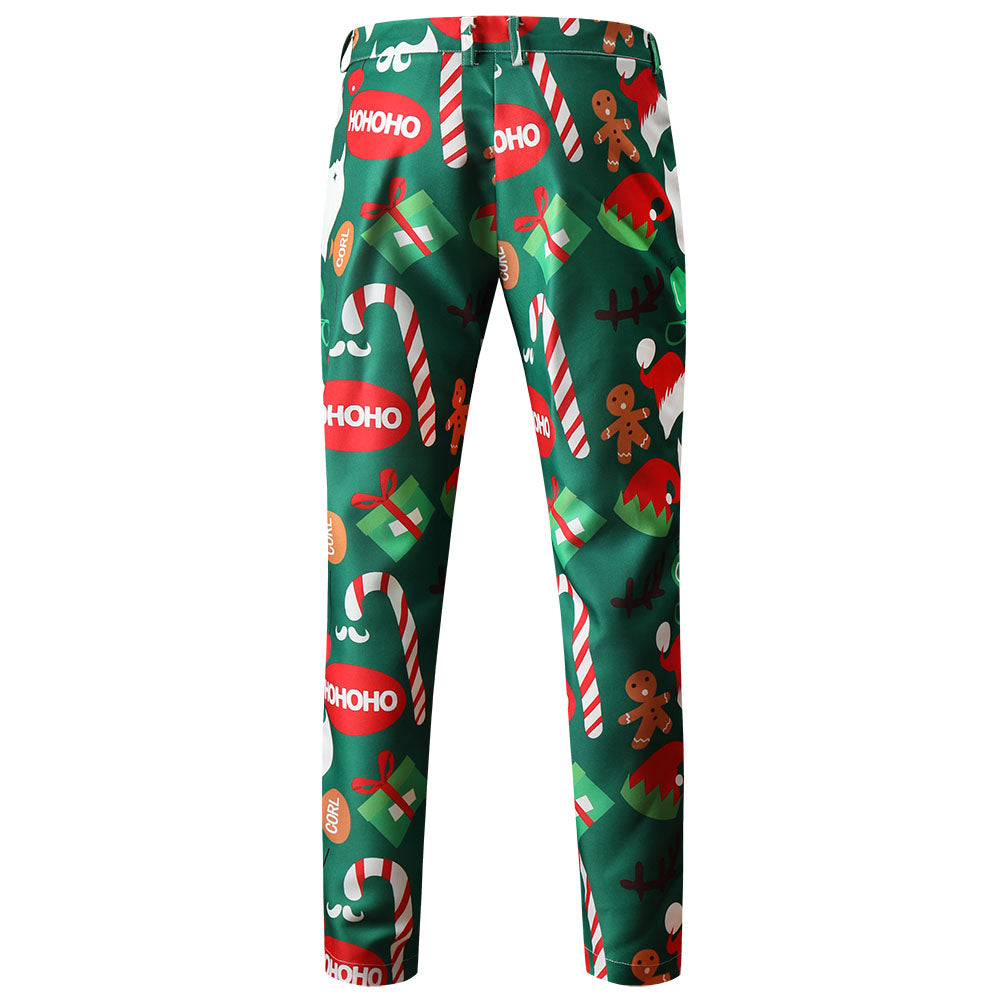 Men's Colorful Christmas Print Suit #2TZ50 - Suits | Multicolour / M