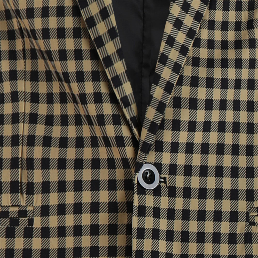Men’s Plaid Suit #2TZ6032 - Suits | Royal Blue / M