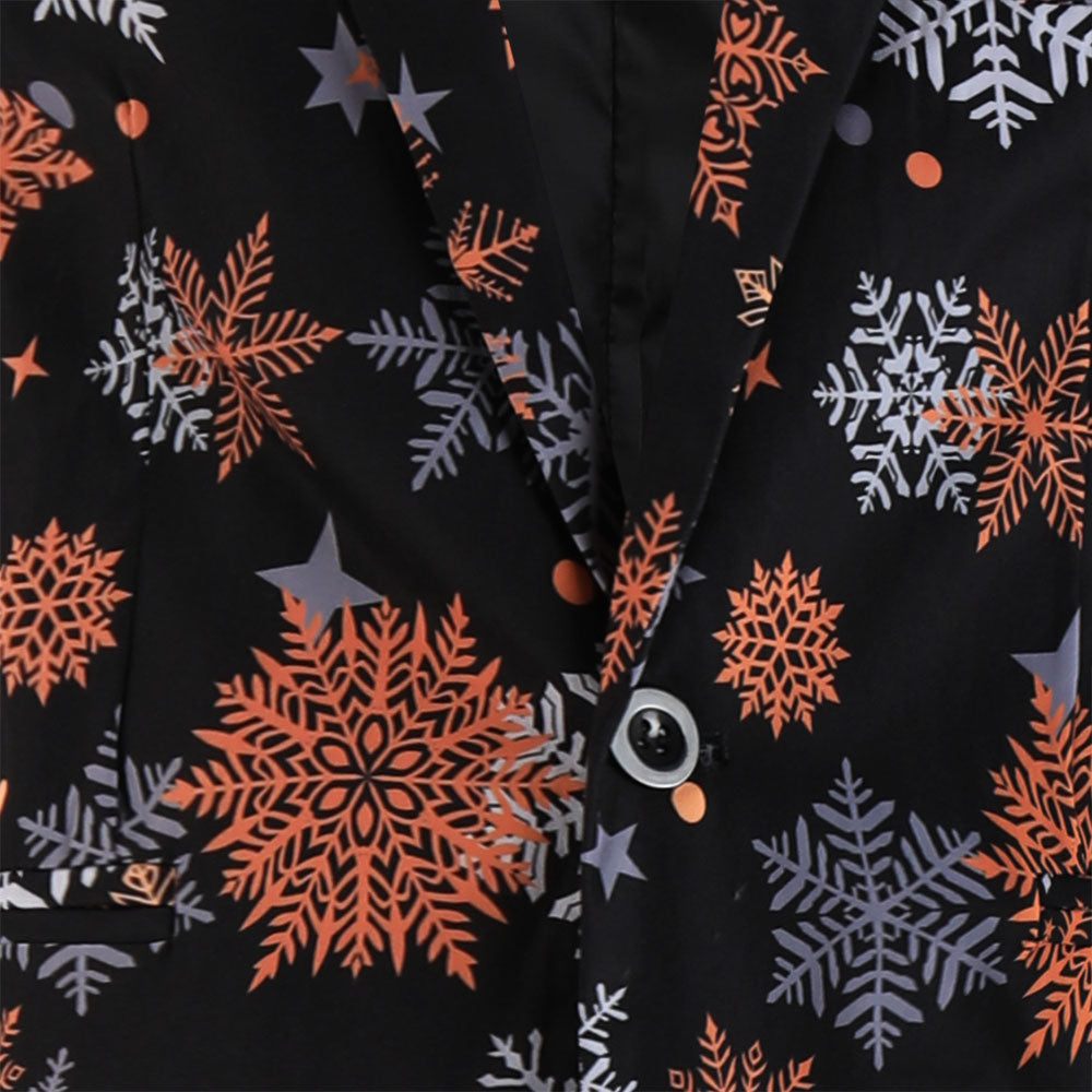 Men's Snowflake Print Suit #2TZ659 - Suits | Multicolour / M