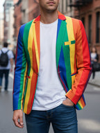 Rainbow Stripe Suit Set