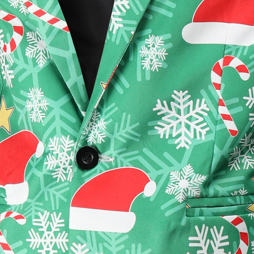 Men's Christmas Printed Suit #2TZ53 - Suits | Multicolour / M
