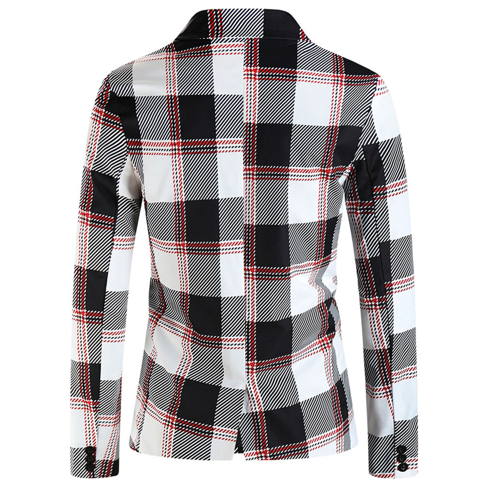 Men's Classic Plaid Blazer #X6111 - Blazers | Multicolour / M