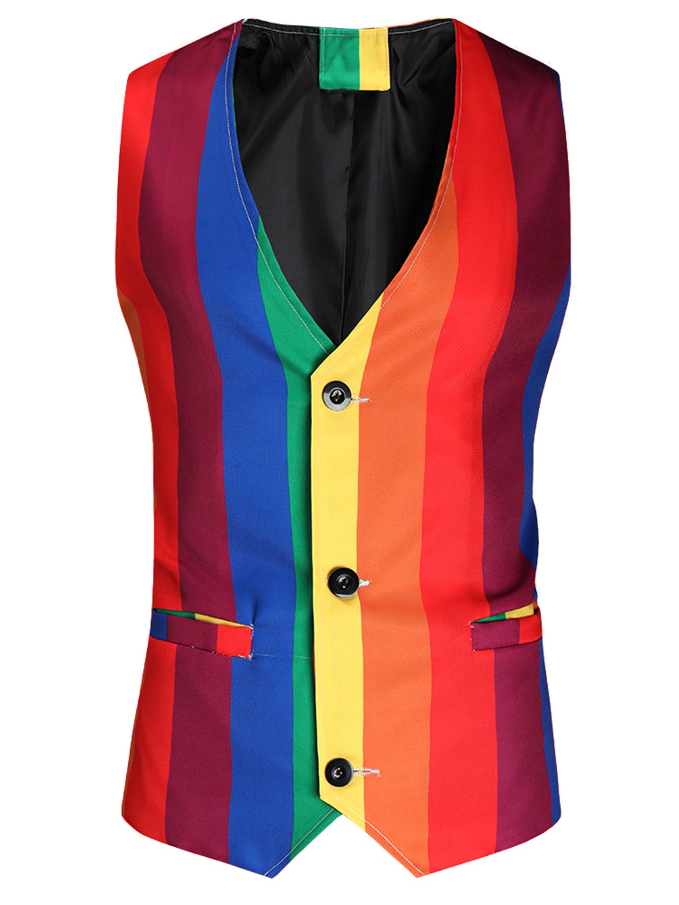 Men's Rainbow Vest Suit - Vests | Rainbow / M