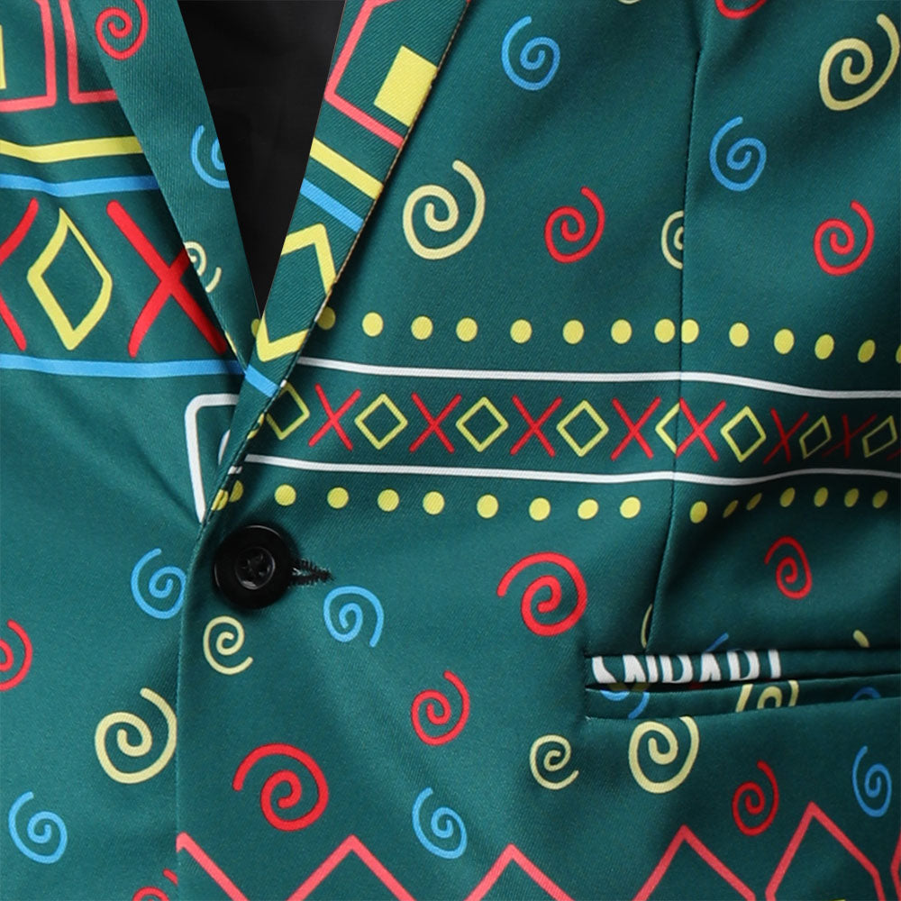 Men's Vintage Three Piece Suit #3TZMK52 - Suits | Multicolour / M