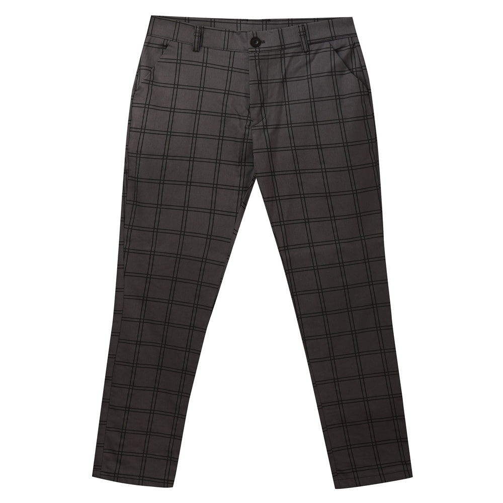 Men’s Classic Plaid Pants #XK6051 - Pants | Gray / S
