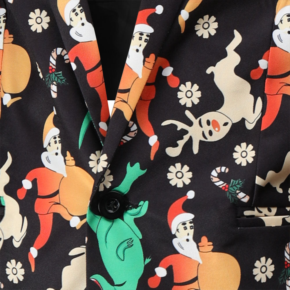 Men's Colorful Printed Blazer #X49 - Blazers | Multicolour / M
