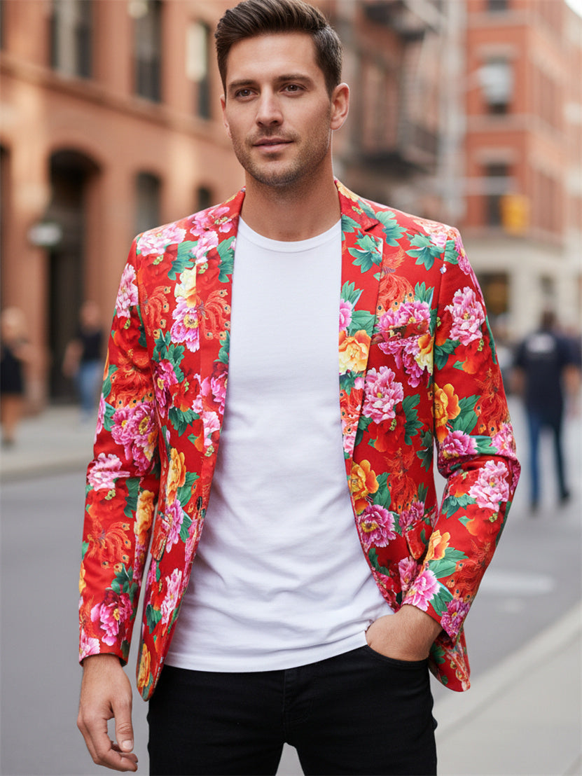 Vibrant Floral Suit Set
